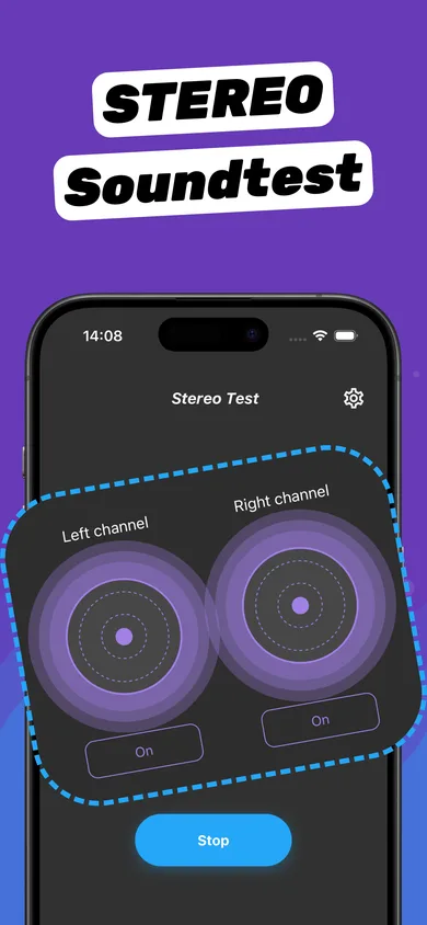 Test des linken und rechten iPhone-Lautsprechers in Clear Wave