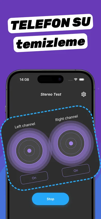 Clear Wave’de iPhone sol ve sağ hoparlör testi
